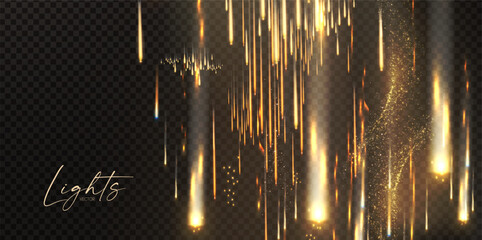 Canvas Print - motion light transparent effect. beams, soft light, fire and fireworks.