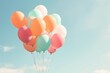 Himmelsglück: Herzlichen Glückwunsch mit bunten Luftballons