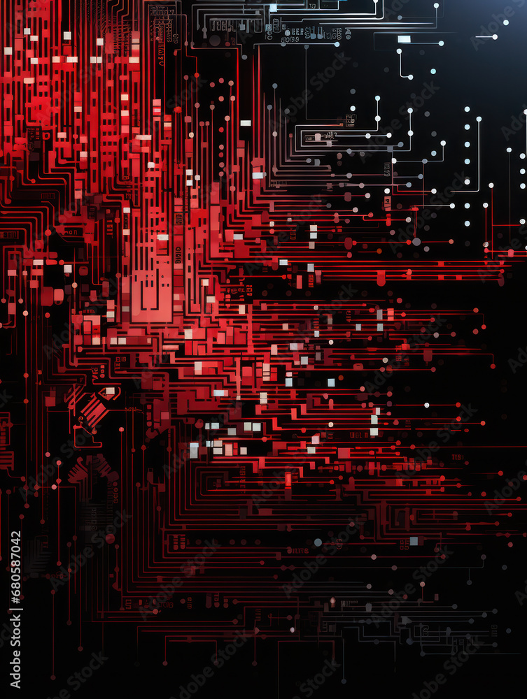 Digital binary code matrix background - scientific technology data ...