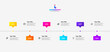 © abert84 - Infographic timeline design template with 6 steps for business presentation