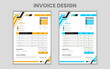 © Muhashin - Simple invoice template design, Business invoice form template, professional invoice design template,