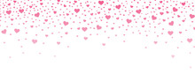 Abstract Pink Heart Background. Valentines Day Background. Romantic Background