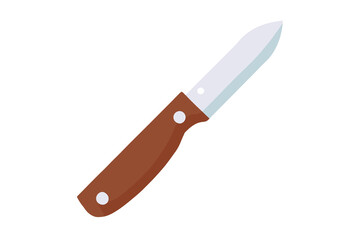 Flat knife icon on white background