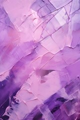 Wall Mural - a close up of a purple and white painting Generative AI