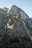 Fototapeta Góry - Half Dome and Ahwiyah Point Catch Morning Light From Snow Creek