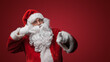 © Fxquadro - Santa Claus making a call me gesture, inviting holiday conversations