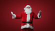 © Fxquadro - Santa Claus in a welcoming pose, open arms for Christmas cheer