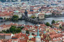 Veduta Dall'alto Di Ponte San Carlo (Praga, Repubblica Ceca)