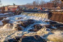 The Deerfield River In Shelburne Falls, Massachusetts