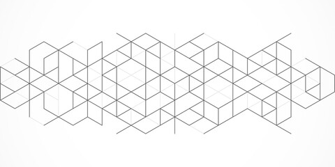 Abstract geometric background with isometric blocks, polygon shape pattern