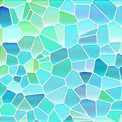 Wall Mural - abstract vector stained-glass mosaic background