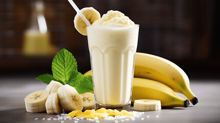 Wall Mural - banana smoothie