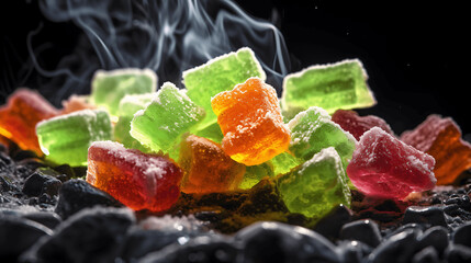 Poster - colorful jelly candies