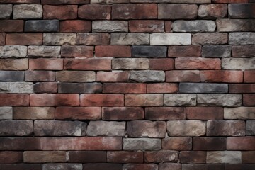 Sticker -  a close up of a brick wall with a clock on the top of the wall and a clock on the bottom of the wall.