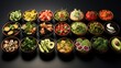 Set Various Plates Food, Background Images, Hd Wallpapers, Background Image