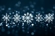 snowflakes gracefully decorating a winter wonderland Christmas snow light background