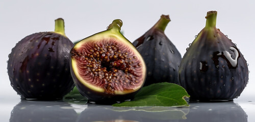 Wall Mural - Fresh figs on the table