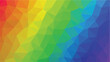 rainbow  Low poly crystal background. Polygon design pattern. abstract irregular polygon background with a triangle pattern 