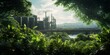 © Ben - Harmony Unveiled: A Backdrop of Industrial Progress Melds Seamlessly with Nature's Verdant Canopy
