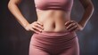 © Irina - Sport woman with soft healthy body wearing sport suit wallpaper background