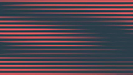 Wall Mural - Linear Half Tone Pattern Vector Abstract Smooth Dynamic Texture Red Black Colour Retrowave Background. Synthwave Retro Futurism Art Minimalist Style Decoration. Half Tone Textured Striped Abstraction