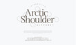 © fourmonths - Arcticshoulder premium luxury elegant alphabet letters and numbers. Elegant wedding typography classic serif font decorative vintage retro. Creative vector illustration