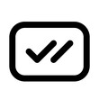 © kreevstock - verification line icon