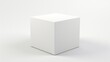 simplistic  styled cube shape on a white background  AI generated illustration