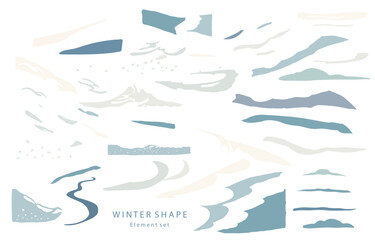 Wall Mural - winter seamless pattern with blue,shape.Editable vector illustration for postcard,fabric,tile