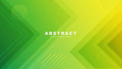 gradient yellow and green abstract geometric background