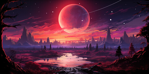 Wall Mural - giant planet wallpaper 