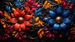 © Ivana - A close-up illustration of two beautiful flowers of different colors