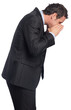 © vectorfusionart - Digital png photo of caucasian businessman shouting on transparent background