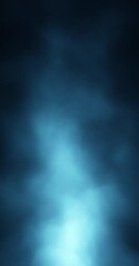 Wall Mural - dark blue volumetric foggy light loop vertical background.