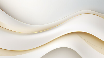 Wall Mural - elegant white shade background with wavy line golden element