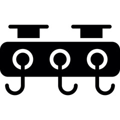 Poster - Coat Rack Icon