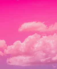 Wall Mural - pink sky and clouds background