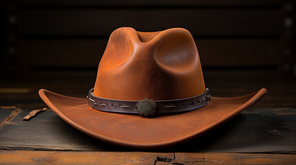 Wall Mural - cowboy boots and hat HD 8K wallpaper Stock Photographic Image 