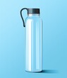 Transparent empty drinking water bottle