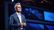 © Robert Kneschke - Mature professional speaking on a modern stage during a business seminar
