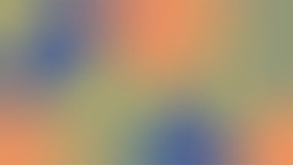 Abstract Vibrant Gradient background. Saturated apricot crush, viridis, blue nova Smears. Minimalistic trendy vector illustration.