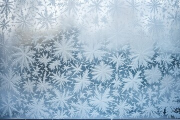 Poster - abstract pattern of frost on a window