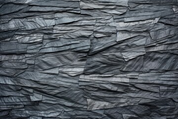 Wall Mural - textured design of natural black slate