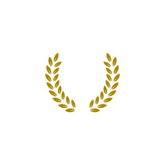 Canvas Print - Laurel wreath icon. Winner Laurel wreath icon isolated on white background