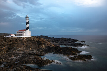 Wall Mural - Favaritx lighthouse in Menorca island, Spain