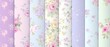 seamless pastel shabby chic pattern,  frandom floral  for fabric textile 