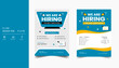 We are hiring flyer design template, Job hiring poster template, Job hiring advertisement flyer poster template