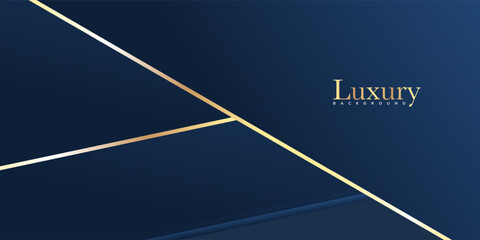 Wall Mural - Luxury blue background with golden details