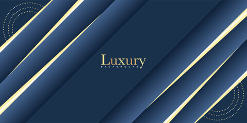 Wall Mural - Luxury blue background with golden details