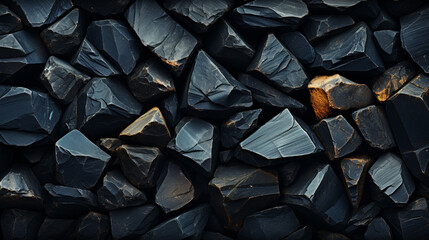 Poster - Black stones background.